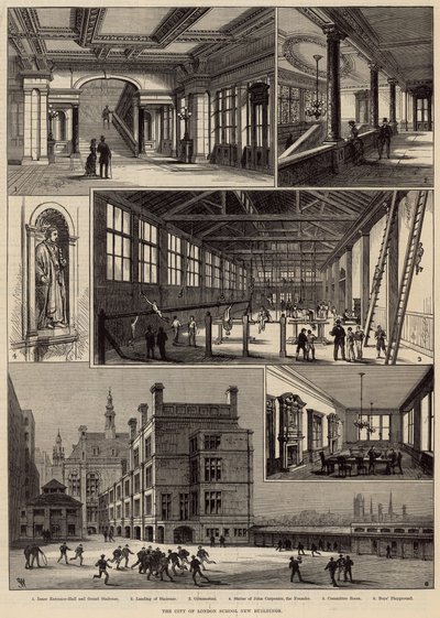 Nye bygninger af City of London School af English School