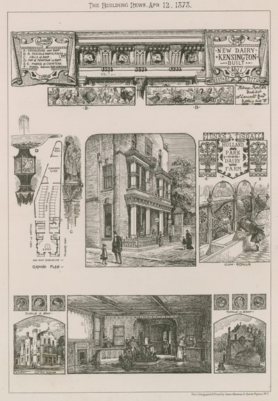 Nyt mejeri, Kensington, bygget 1777 af English School