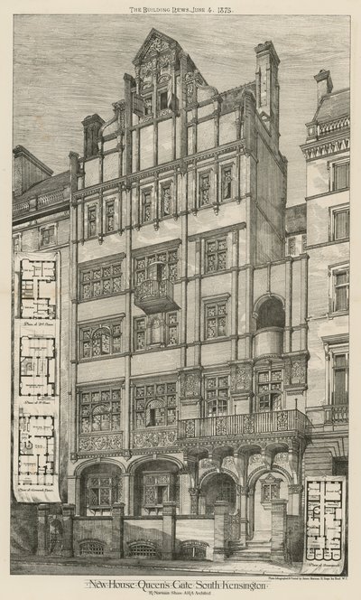 Nyt hus, Queens Gate, South Kensington, London af English School