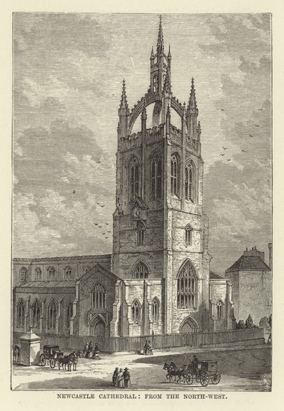 Newcastle Cathedral, fra nordvest af English School