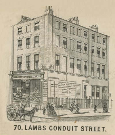 No 70 Lambs Conduit Street af English School