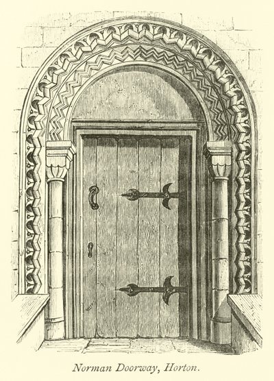 Norman Doorway, Horton  af English School