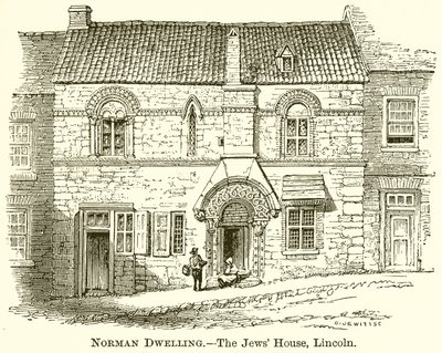 Norman Dwelling.--Jødernes Hus, Lincoln af English School