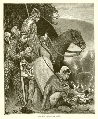 Norman Soldiers, 1066 af English School