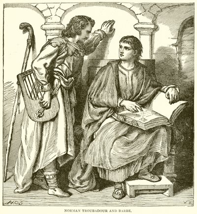 Norman Troubadour og Pram af English School