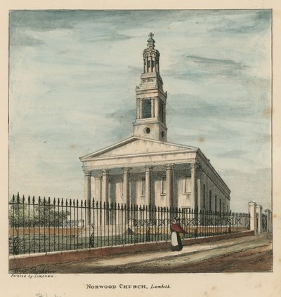 Norwood Church, Lambeth, London af English School