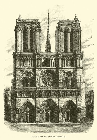 Notre Dame, vestfronten af English School