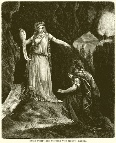 Numa Pompilius besøger nymfen Egeria af English School