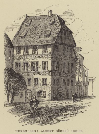 Nürnberg, Albert Durers hus (gravering) af English School