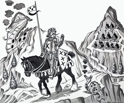 Illustration af børnerim af English School