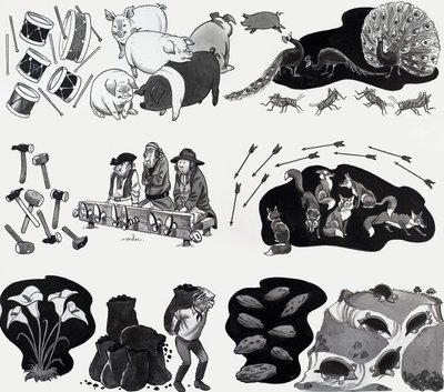 Børnerim illustration af English School