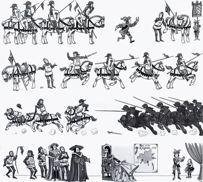Illustration af børnerim af English School