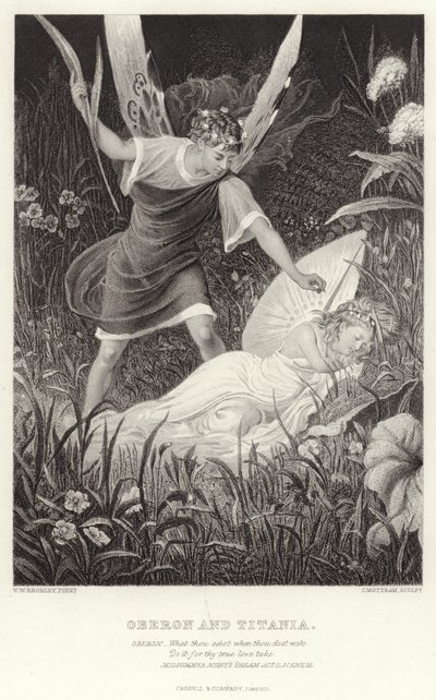 Oberon og Titania, Skærsommernatsdrøm, anden akt, scene III af English School