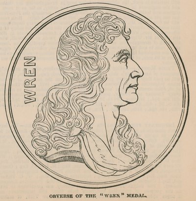 Vorderseite der Wren-Medaille von English School