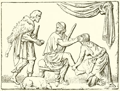 Odysseus genkendt af sin sygeplejerske af English School