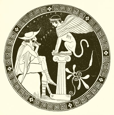 Oidipous og Sfinxen af English School