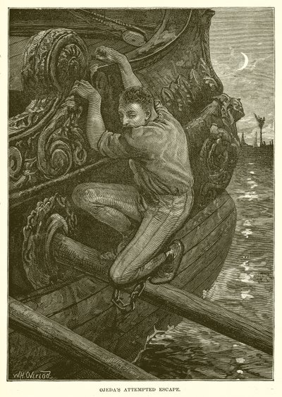 Ojedas forsøgte at flygte af English School