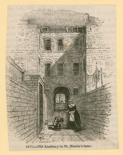 Old Academy i St Martins Lane, London af English School