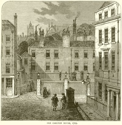 Old Carlton House, 1709 af English School