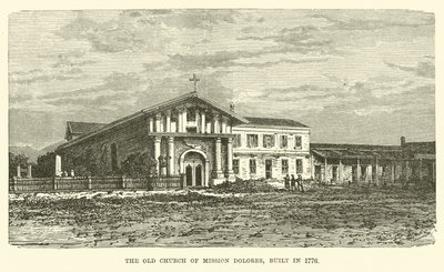 Alte Kirche der Mission Dolores, erbaut 1776 von English School