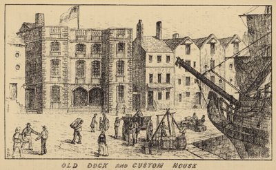 Gammel Dock og Custom House af English School
