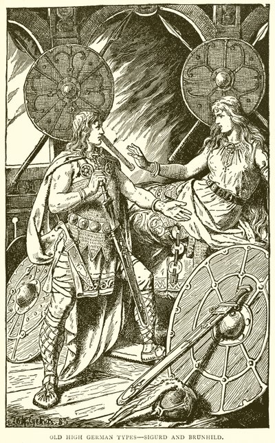 Gamle højtyske Typer--Sigurd og Brunhild af English School