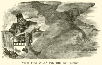 "Old King Coal" og tågedæmonen (gravering) af English School