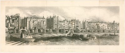 Old London Bridge af English School