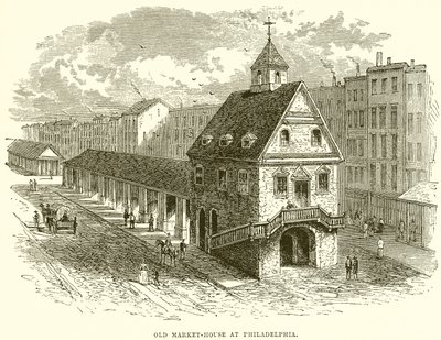 Old Market-House i Philadelphia af English School
