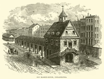 Old Market-house, Philadelphia af English School
