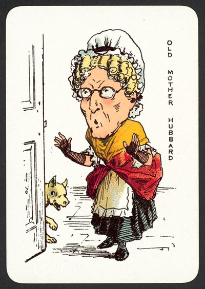 Old Mother Hubbard (farve litho) af English School