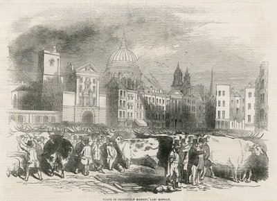 Old Smithfield Market af English School