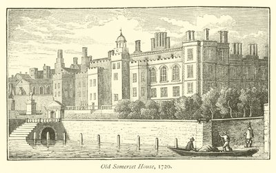 Old Somerset House, 1720  af English School