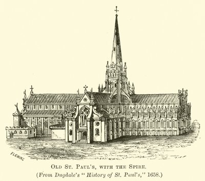 Old St Pauls with the Spire  af English School