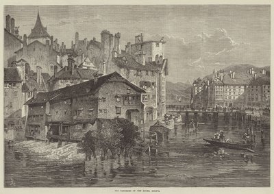 Gamle garverier ved Rhone, Genève (gravering) af English School