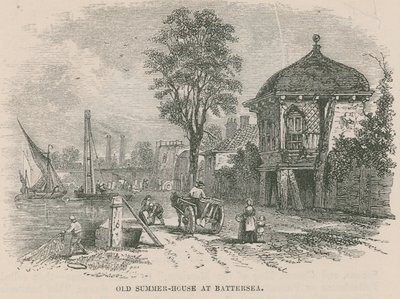 Gammelt sommerhus ved Battersea af English School