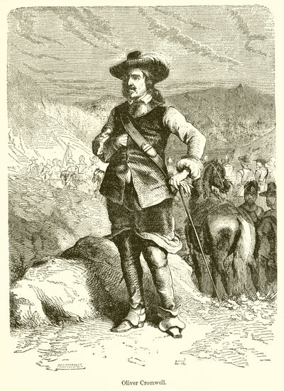 Oliver Cromwell af English School