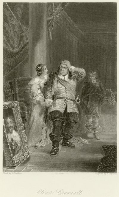 Oliver Cromwell af English School