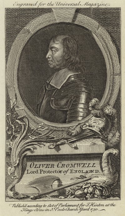 Oliver Cromwell, Englands Lord Protector af English School