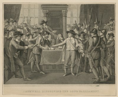 Oliver Cromwell opløser det lange parlament af English School