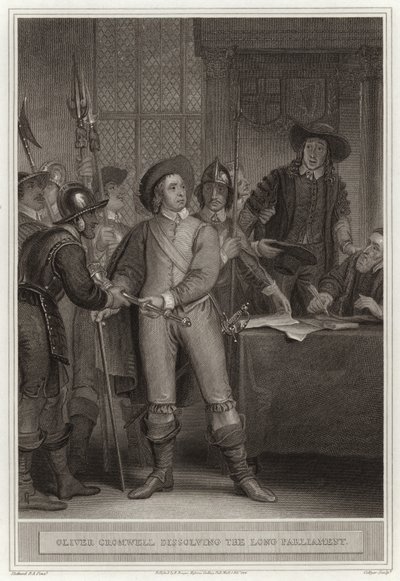 Oliver Cromwell opløser det lange parlament af English School