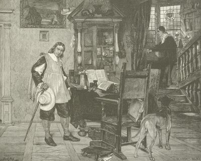 Oliver Cromwell visits Milton  af English School
