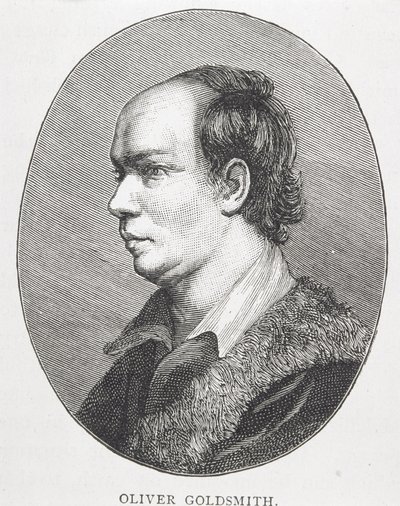 Oliver Goldsmith (1730-74) (gravering) (se også 105778) af English School