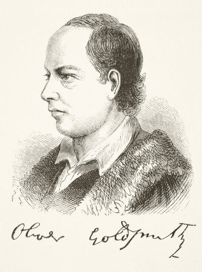 Oliver Goldsmith, fra "The National and Domestic History of England" af William Hickman Smith Aubrey (1858-1916), udgivet i London, ca. 1890. af English School