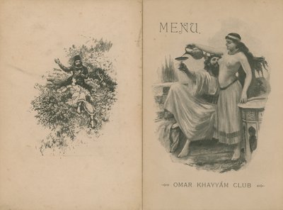 Omar Khayyam Club Dinner Menü von English School