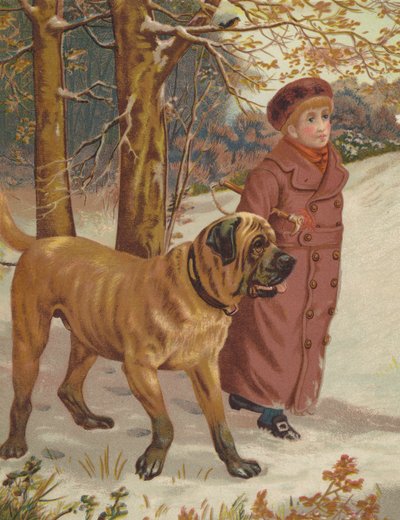 På vagt (chromolitho) af English School