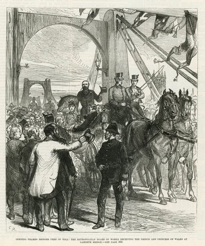 Åbning af Thames-broerne fri for vejafgift af English School