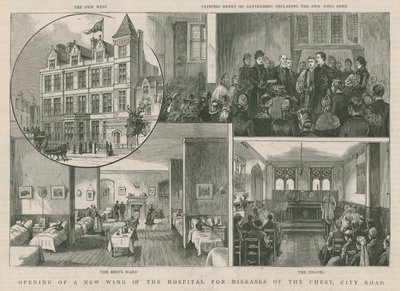 Åbning af en ny fløj af Hospital for Diseases of the Chest, City Road, London af English School