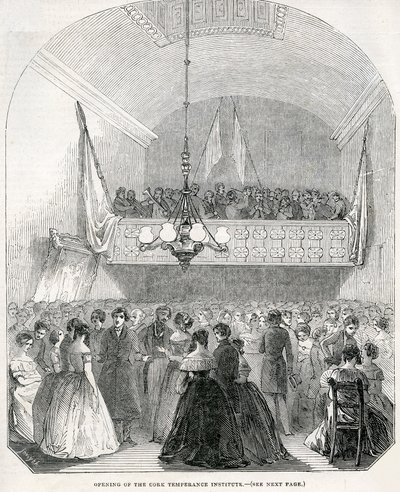 Åbning af Cork Temperance Institute, 1845 af English School