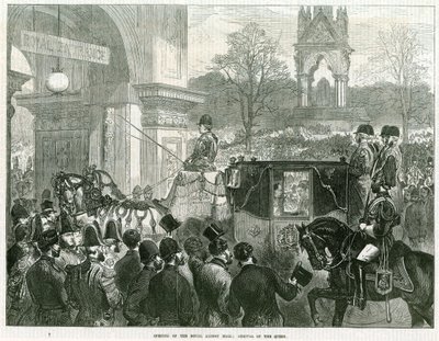 Åbning af Royal Albert Hall af dronning Victoria af English School